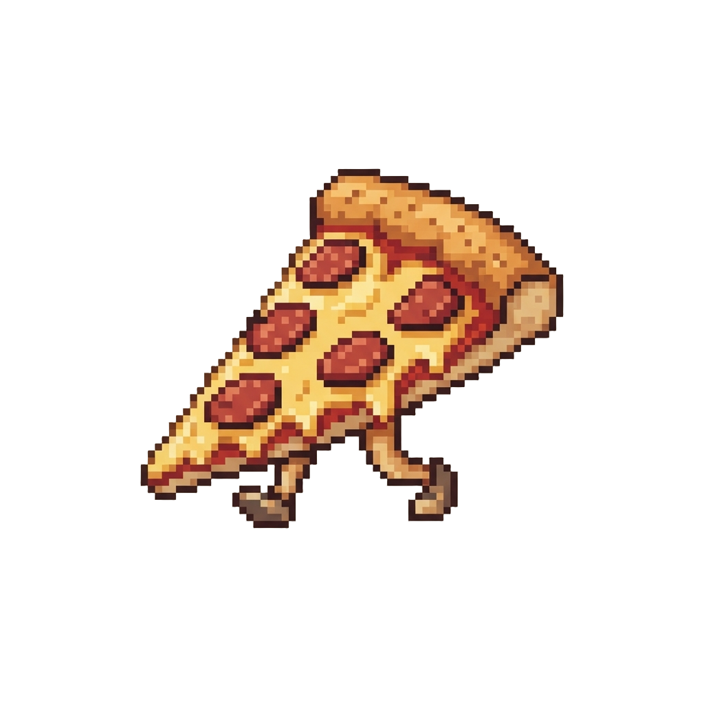 A Walking Slice of Pepperoni Pizza