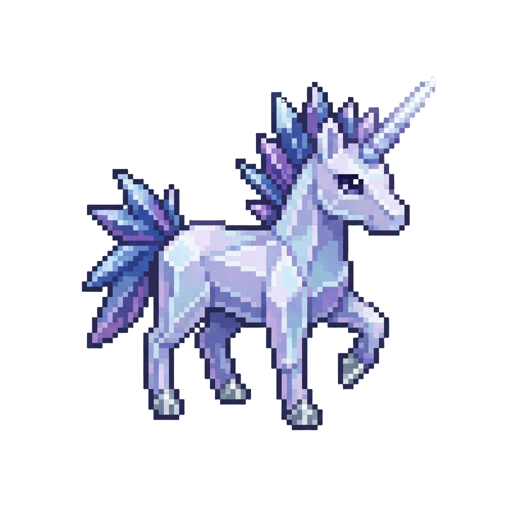 A Majestic Miniature Crystal Unicorn
