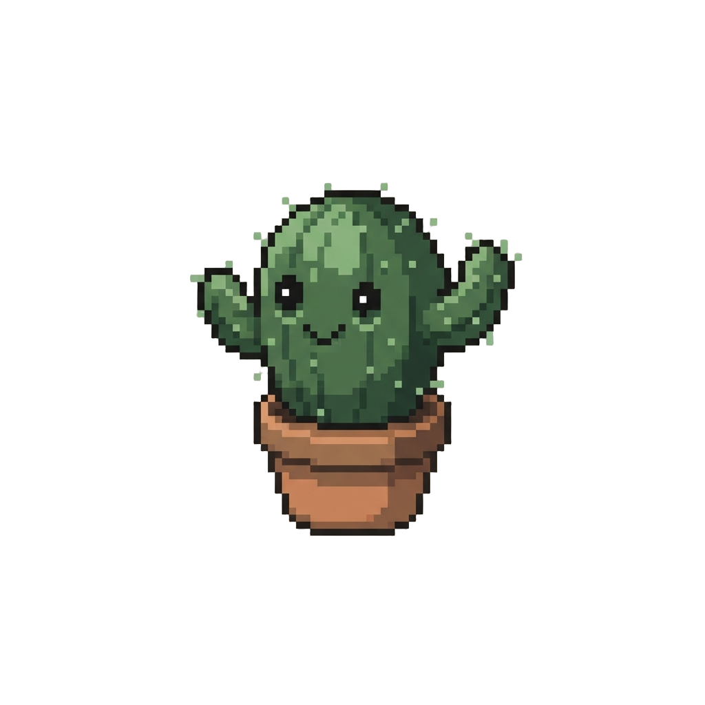 A Goofy Cactus That Wiggles Rhythmically