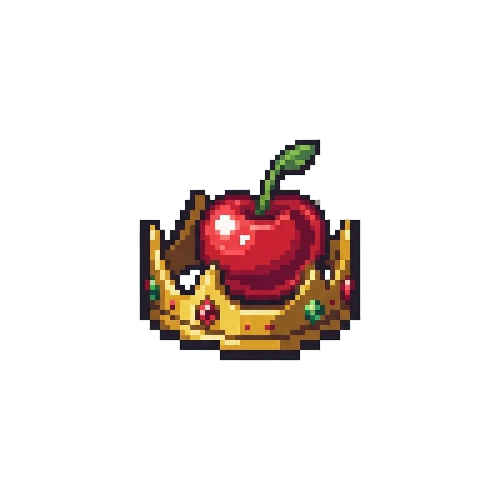 A Mini Red Maraschino Cherry Crown