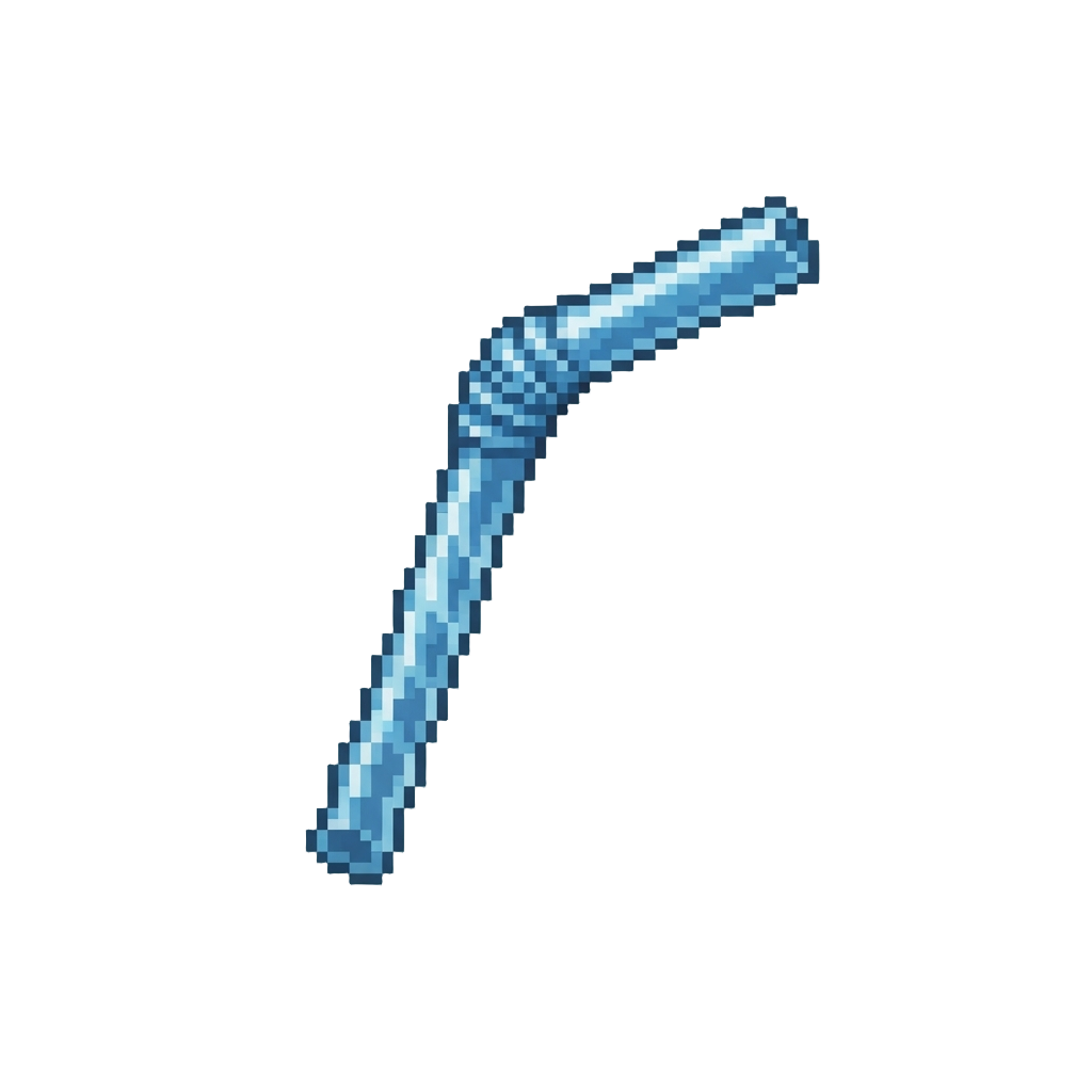 A Bent Plastic Soda Straw