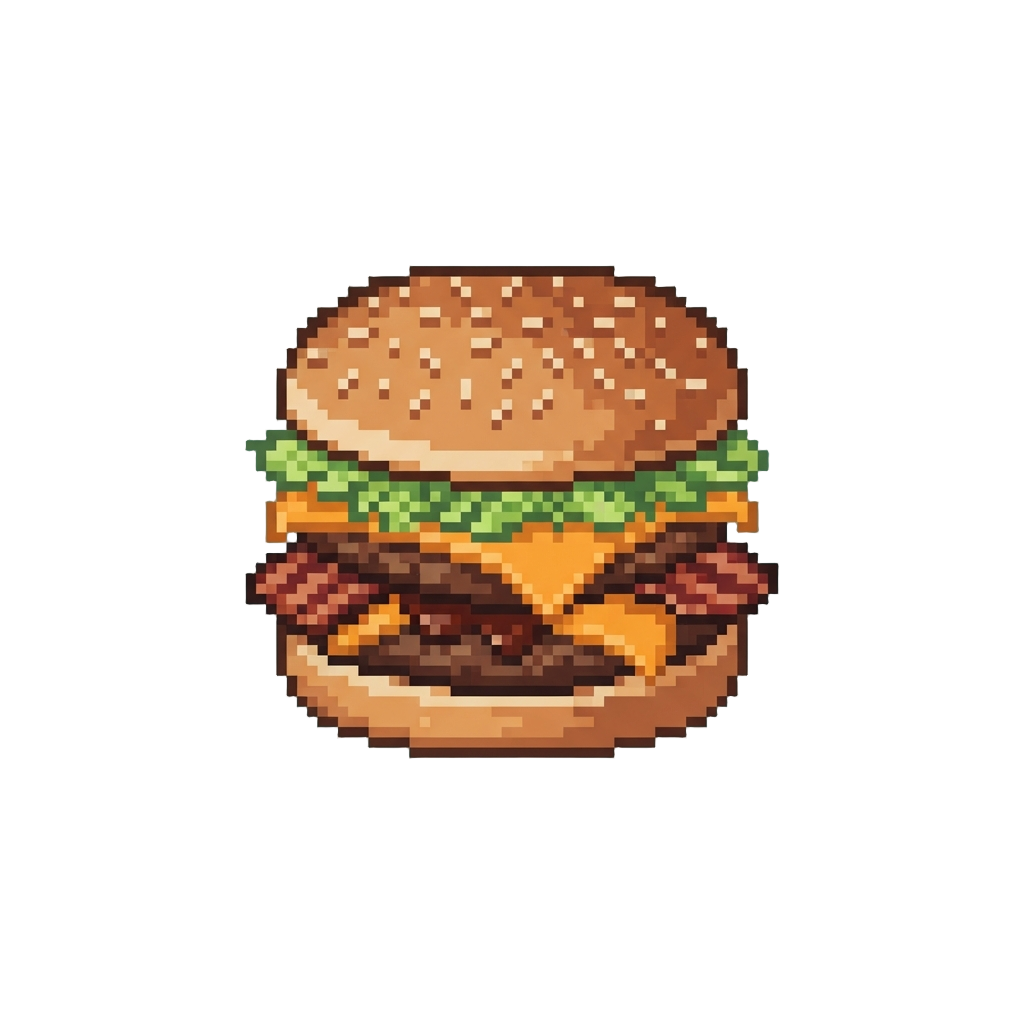 A Mega Barbecue Bacon Double Cheeseburger