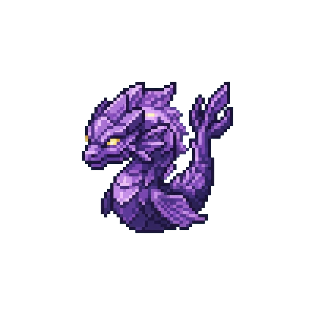 A Majestic Amethyst-purple Sea Creature