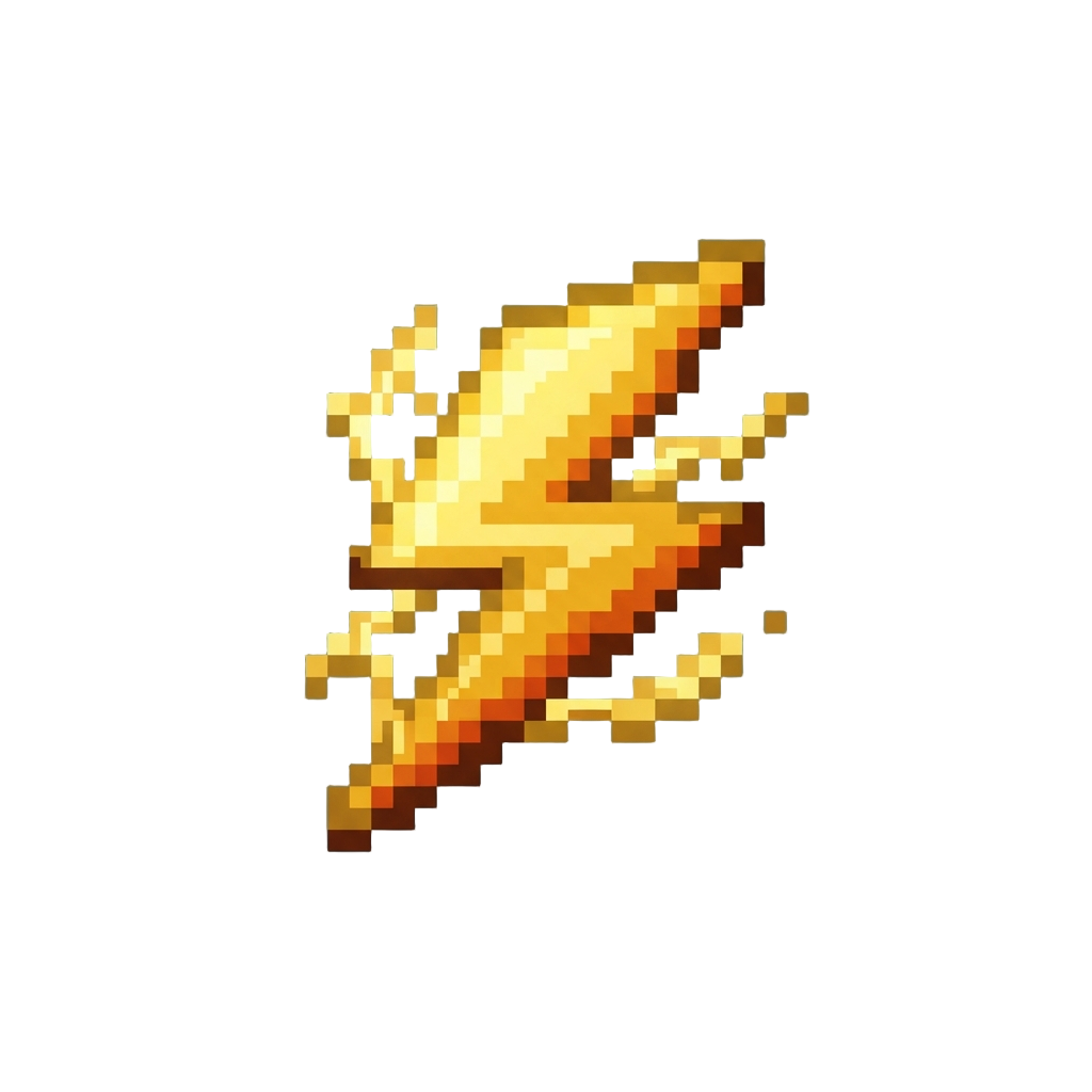 A Golden Lightning Aura