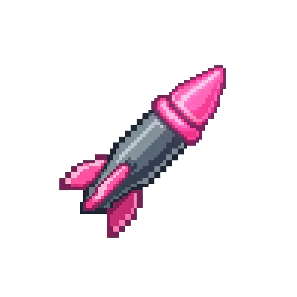 Glowing Neon-pink Homing Darts