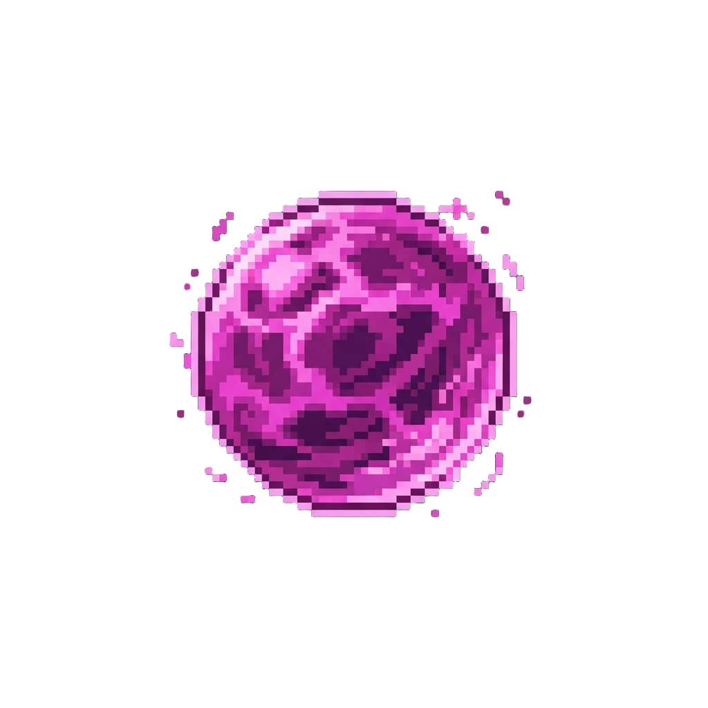A Pulsing Magenta Barrier