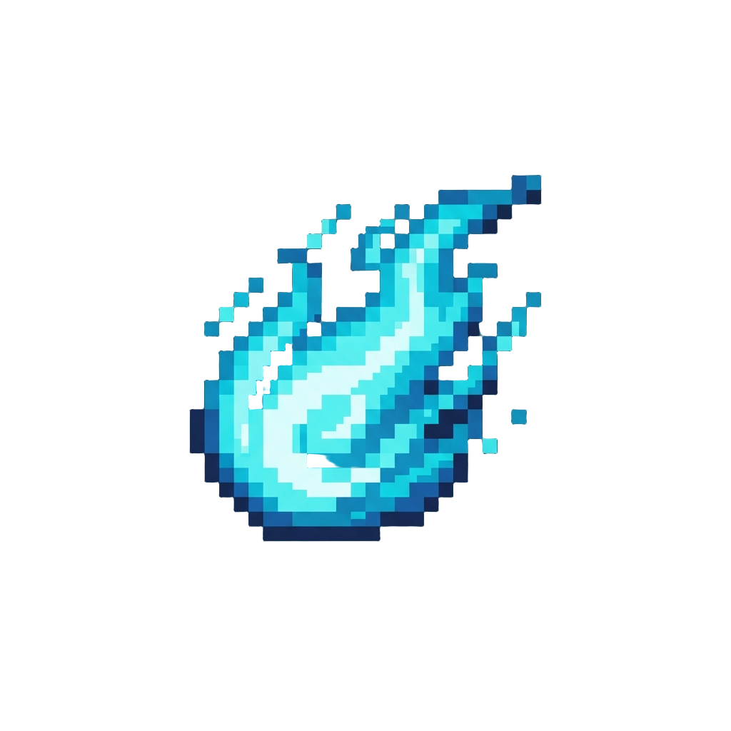 A Blazing Cyan Energy Surge