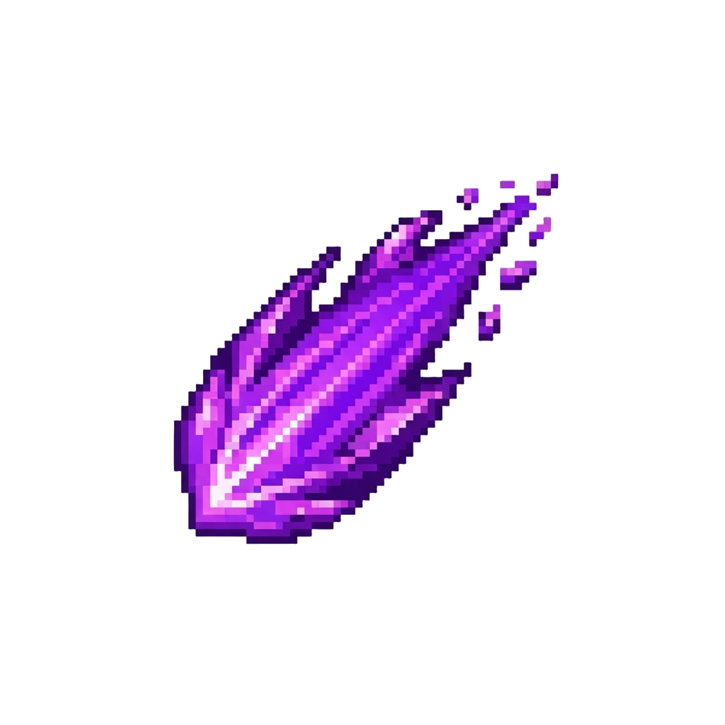 A Plasma-purple Speed Trail