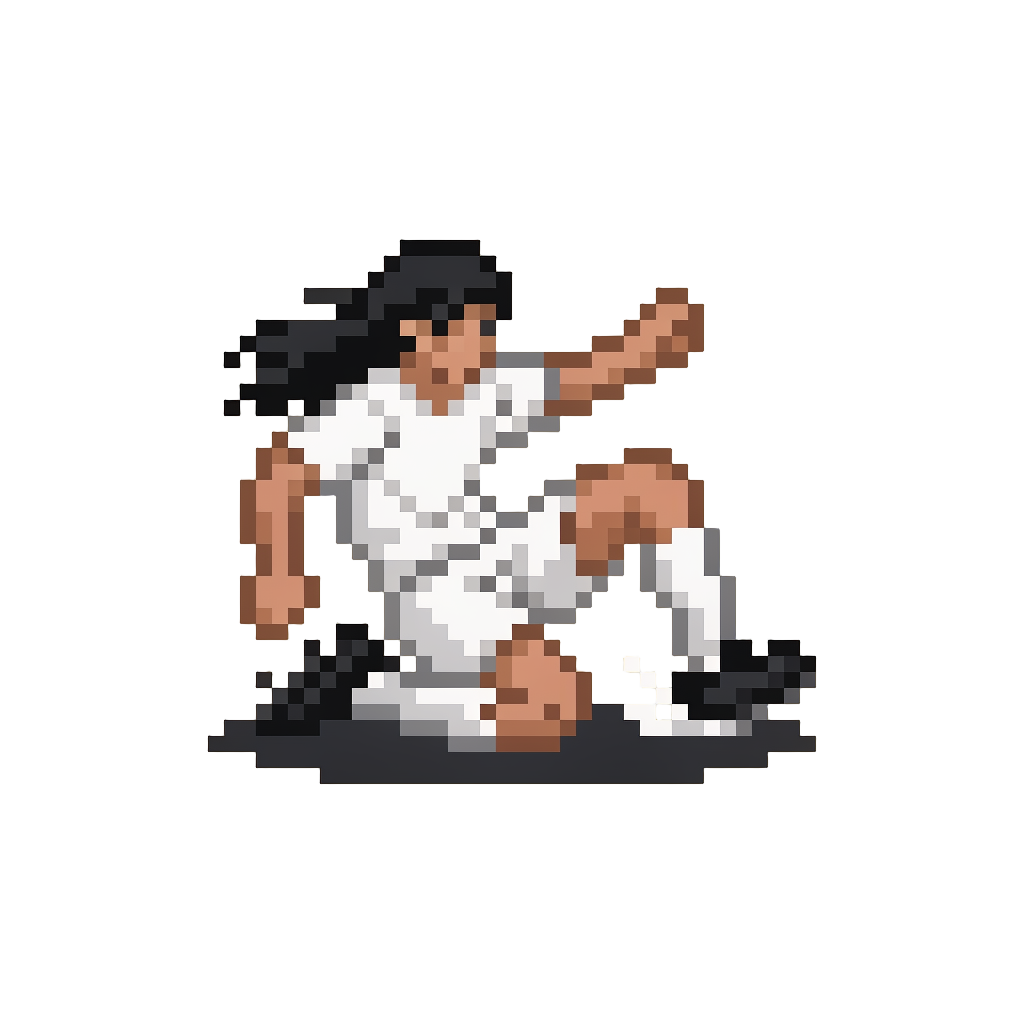 A Dramatic Knee Slide Across the Turf