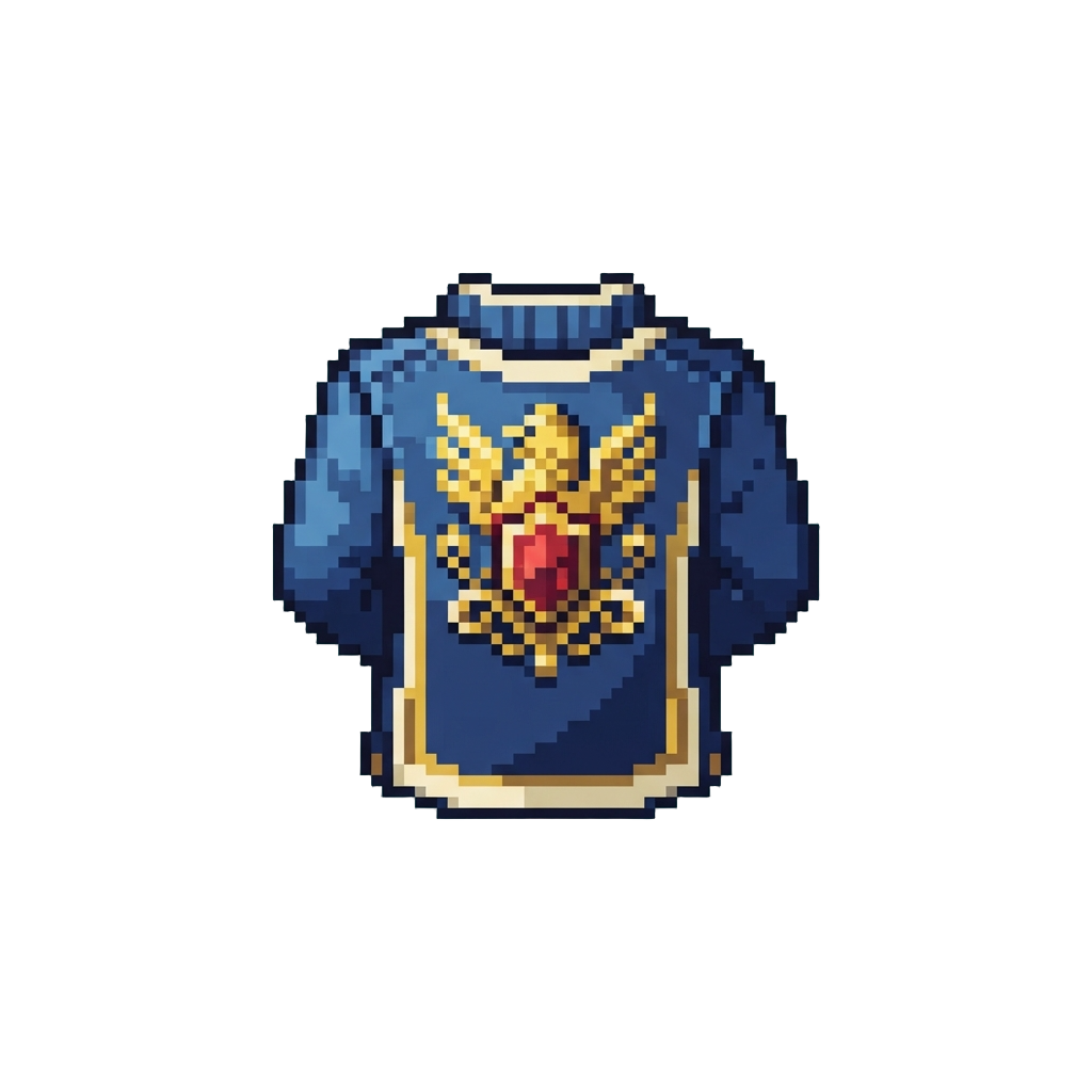 A Confident Back-of-shirt Display