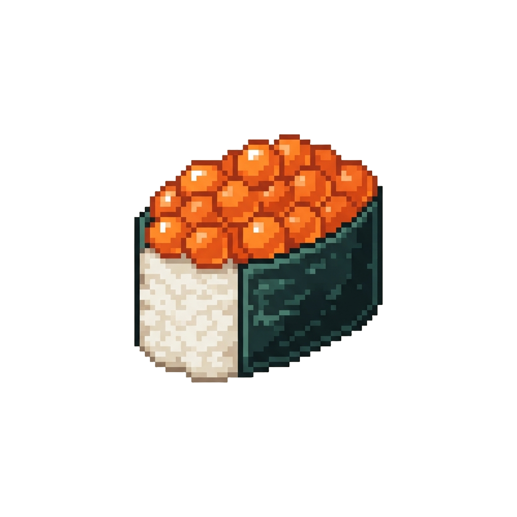 Sparkling Salmon Roe Ikura Gunkan