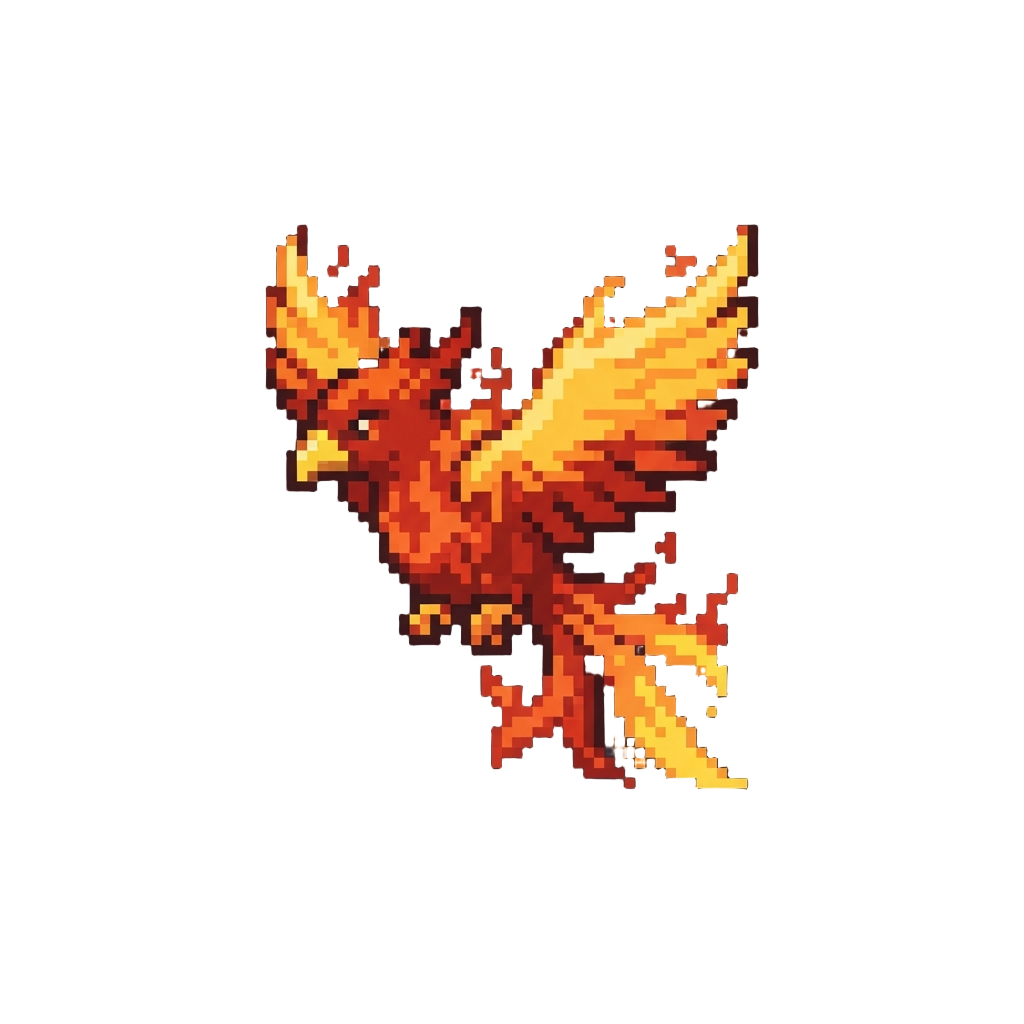 A Blazing Phoenix of Fire