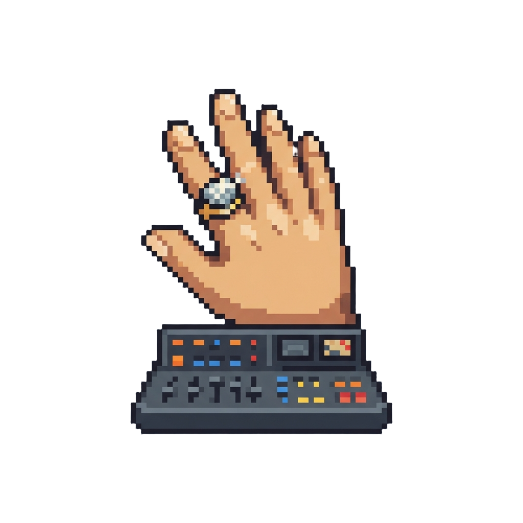 A Diamond-ringed Hand Wave Over the Mixing Desk