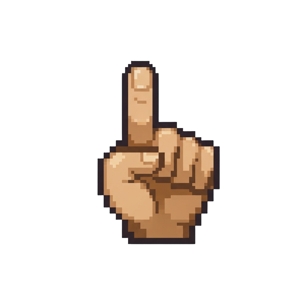An Effortless Pointed Finger to the Camera
