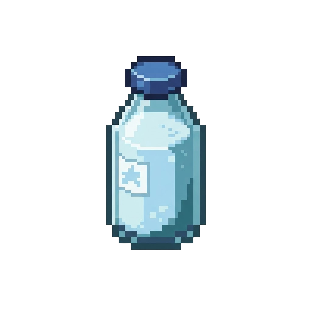 A Soft Baby Blue Milk Bottle