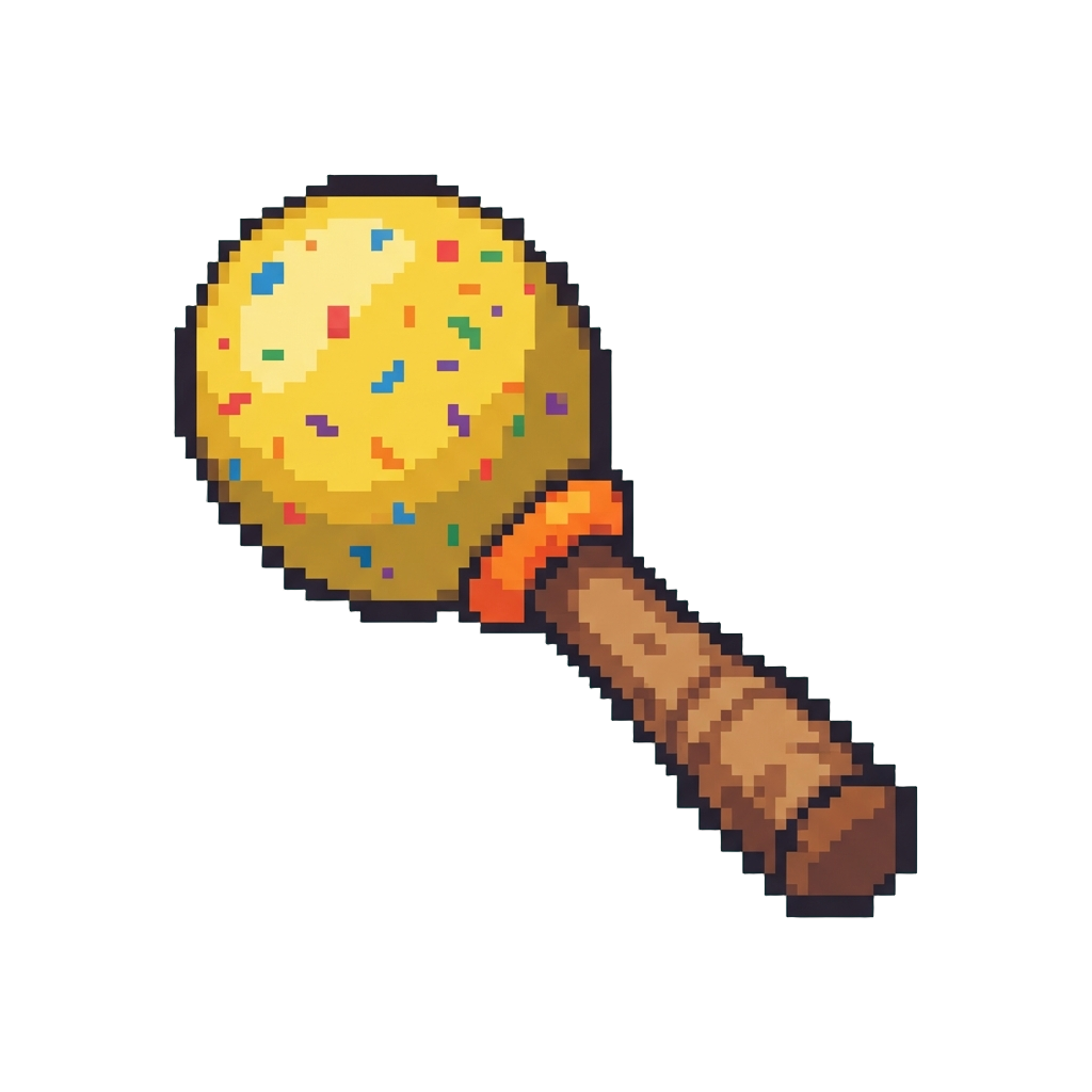 A Noisy Colorful Toy Maraca