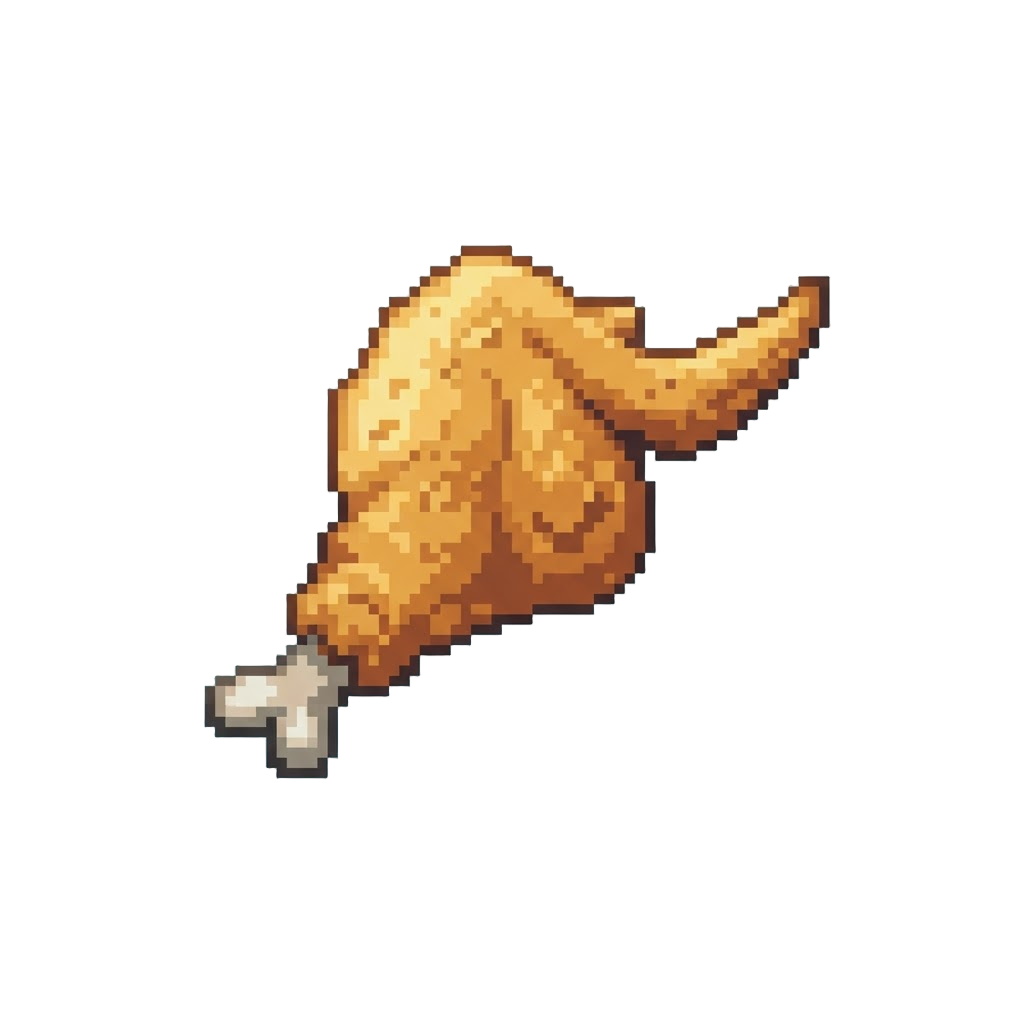 A Golden Fried Chicken Wing