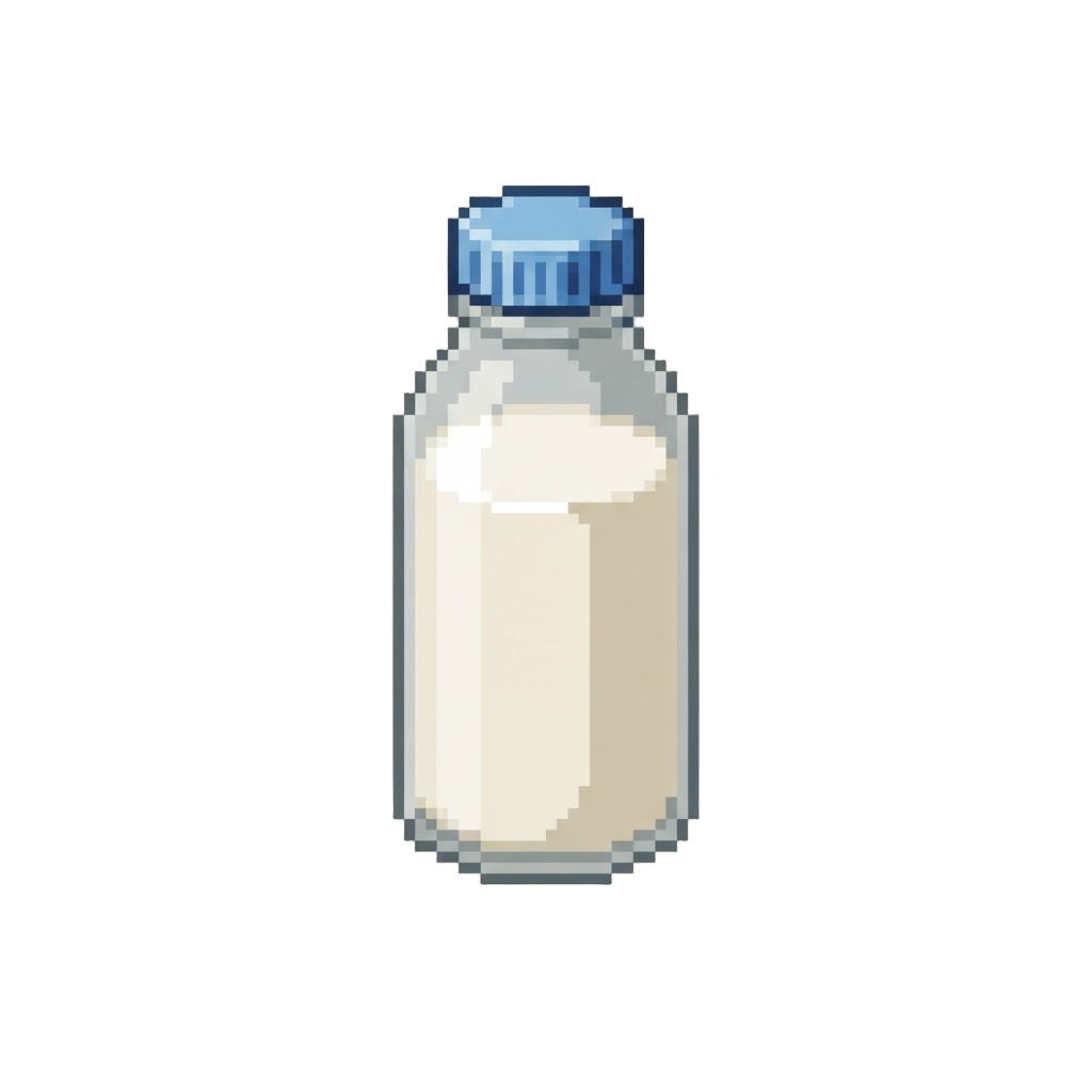 A Simple Clear Plastic Milk Bottle