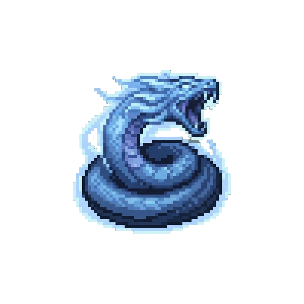A Roaring Spectral Phantom Serpent Aura