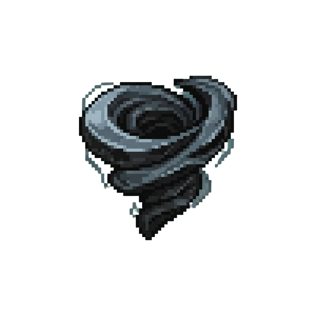 A Swirling Smoky Obsidian Vortex