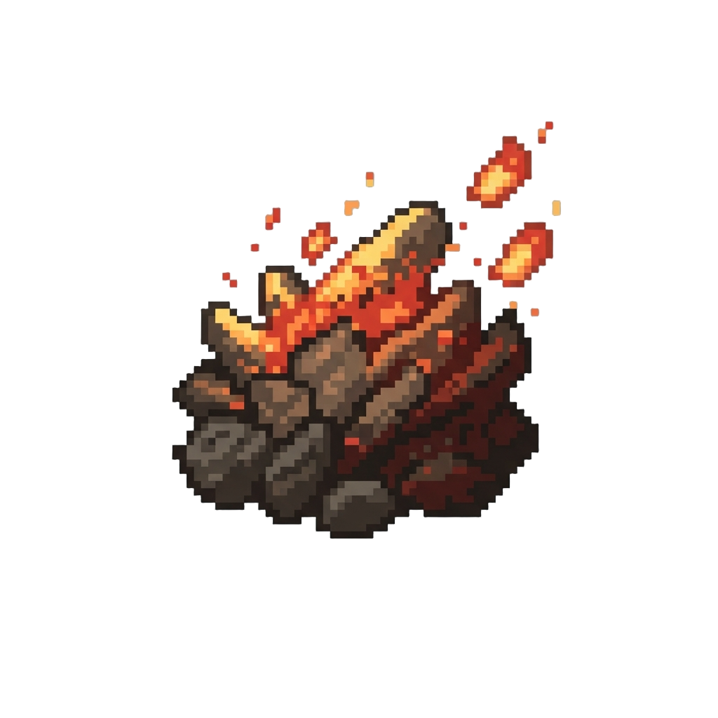 A Sputtering Cinder Storm