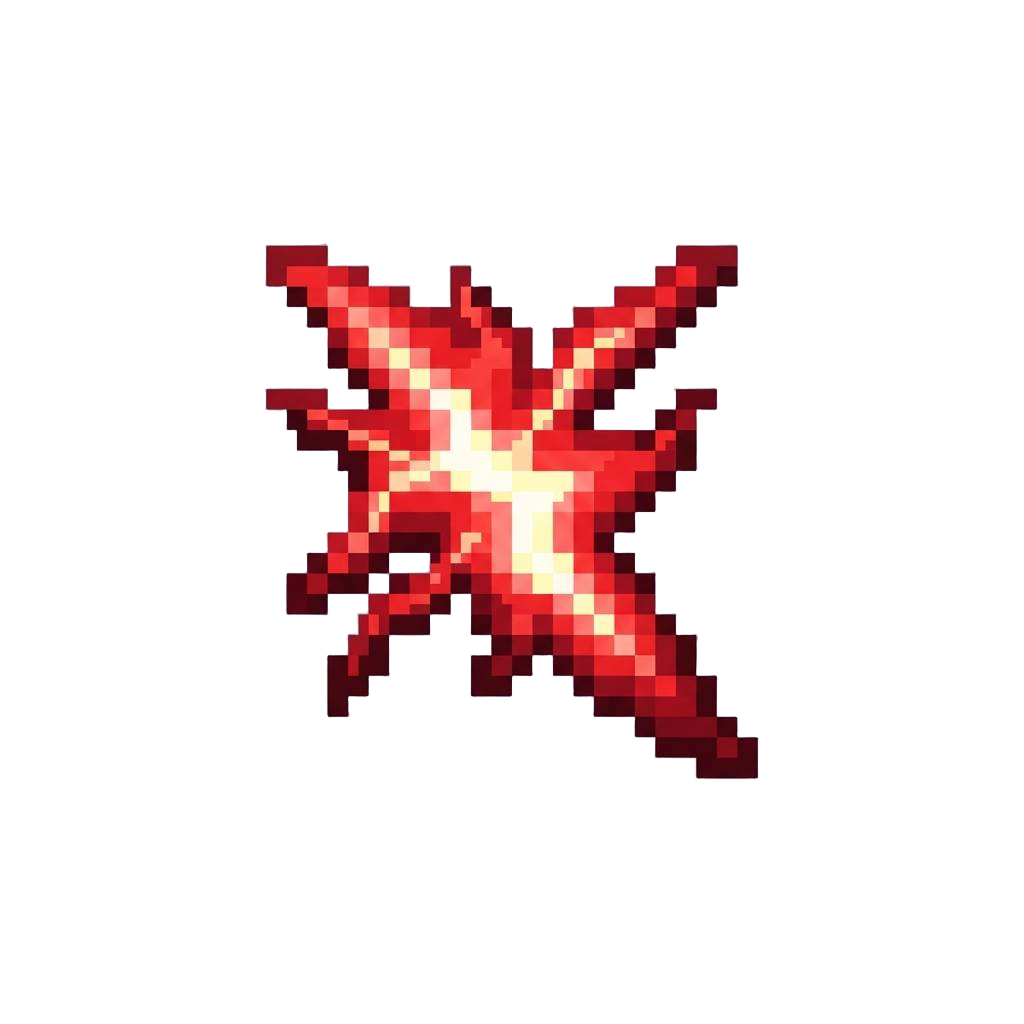A Searing Hyper-crimson Lightning Flare