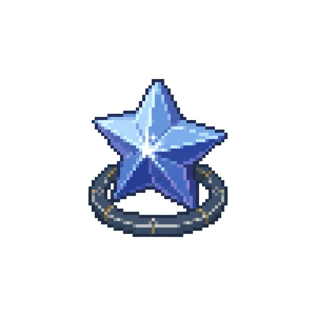A Shimmering Crystal Star Target