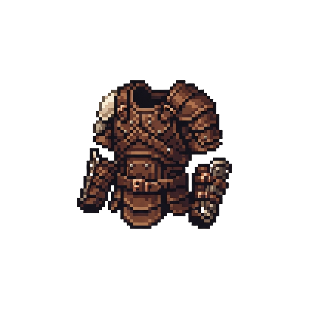A Gladiator Leather Armor Outfit with Arm Guards