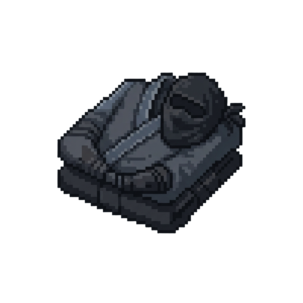 A Stealthy Black Ninja Suit with Face Mask