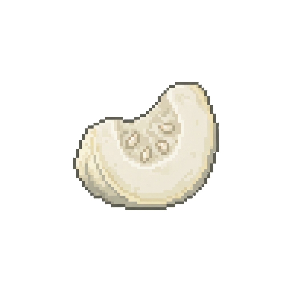Blanched White Pumpkin Slice