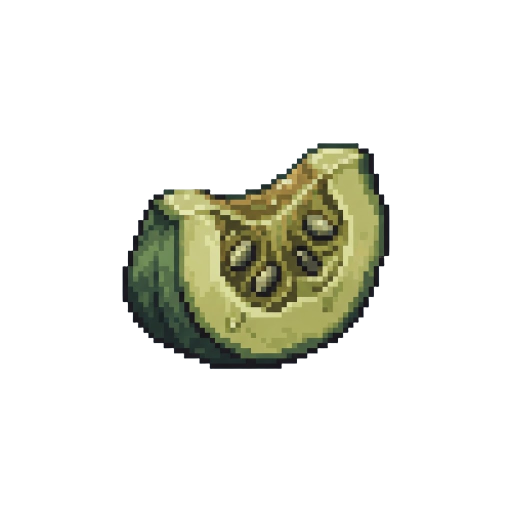 Stinky Swamp-green Pumpkin Slice