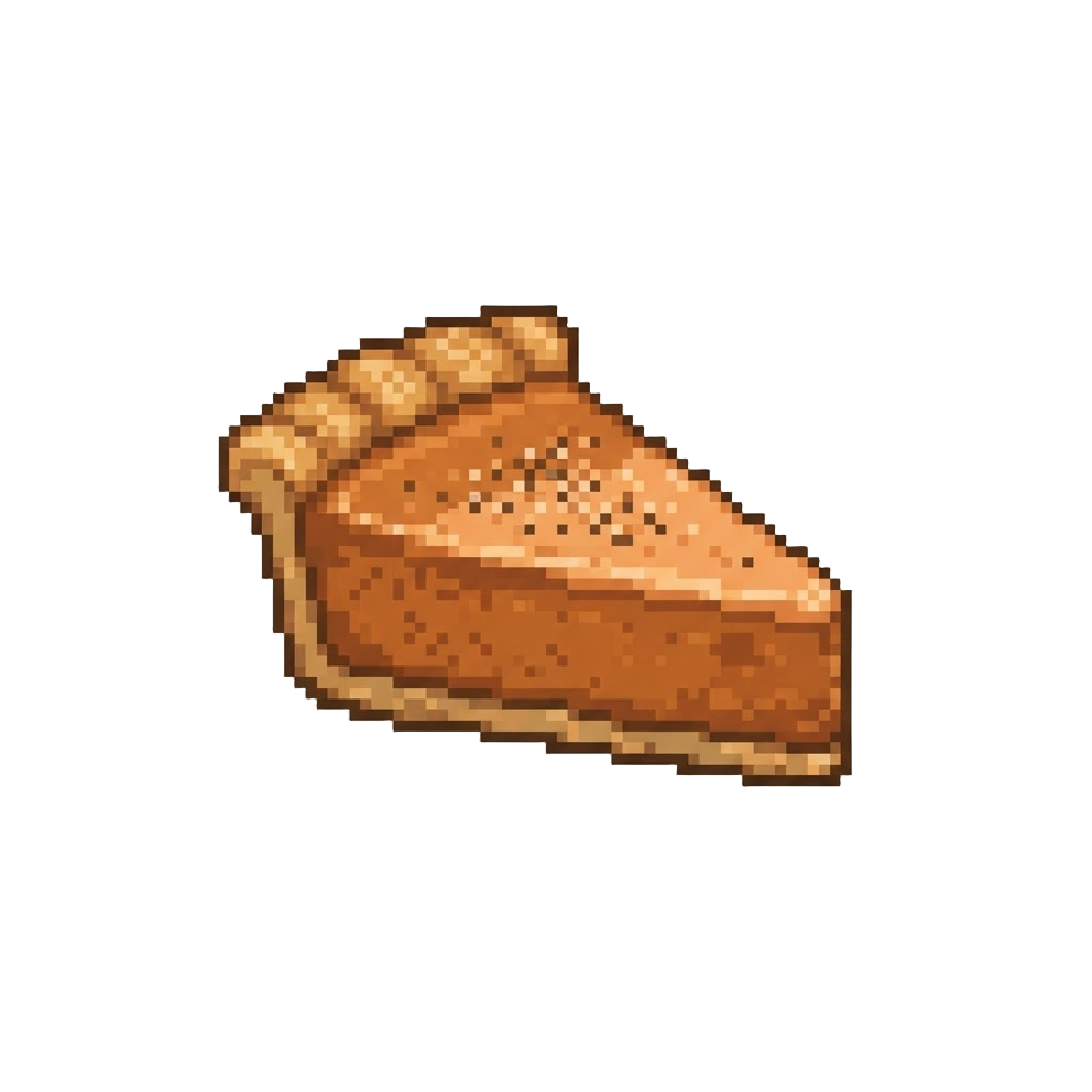 Spiced Honey Pumpkin Pie Slice