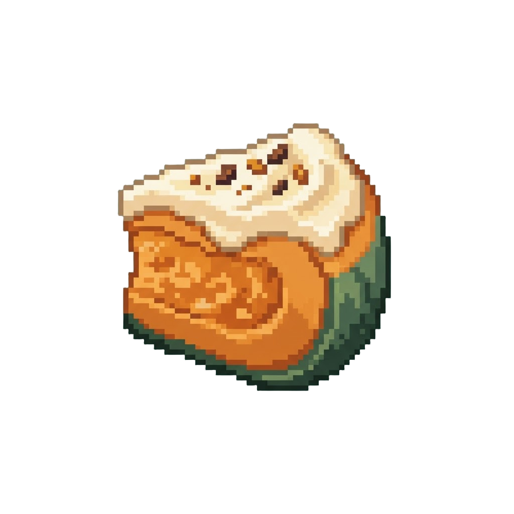 Sweet Vanilla Pumpkin Slice