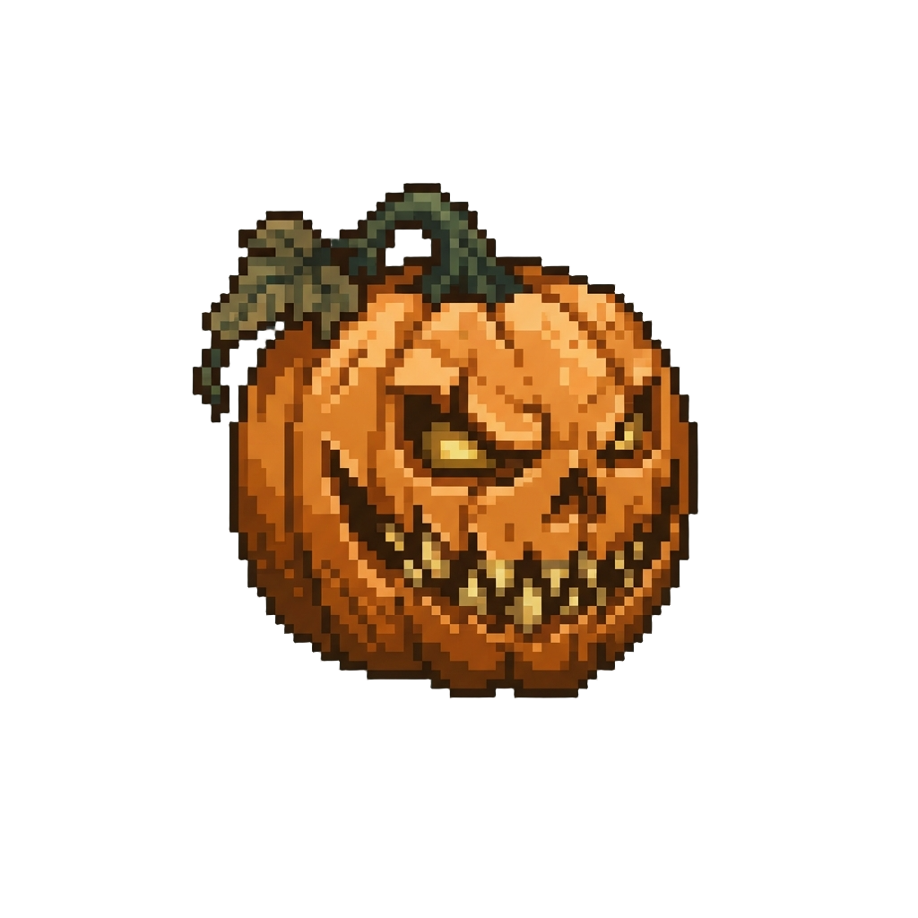 A Creepy Pumpkin Mask
