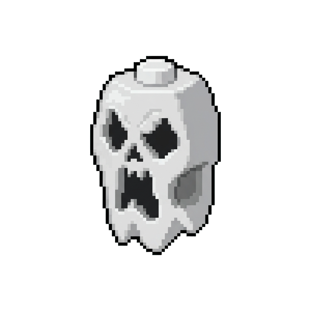 A Scary Lego Ghost Mask