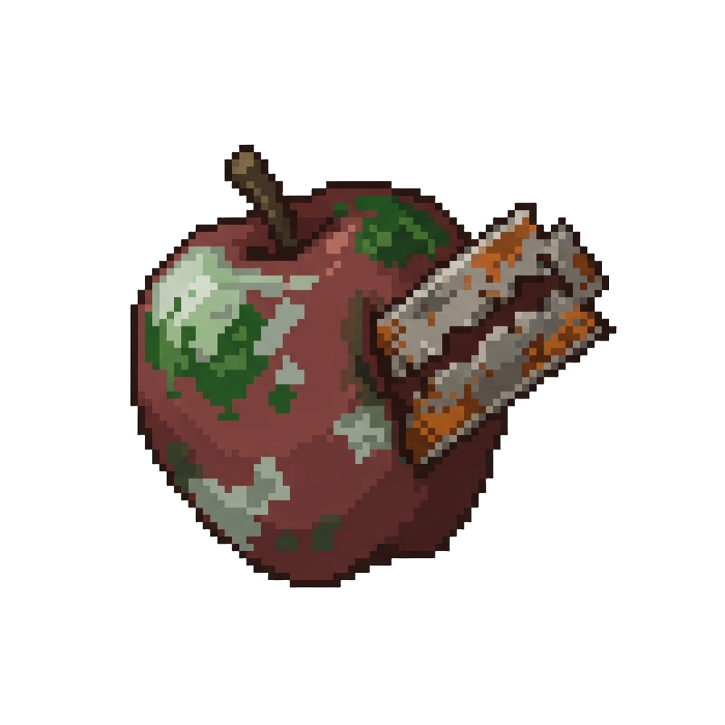A Mouldy Apple and a Rusty Razor Blade