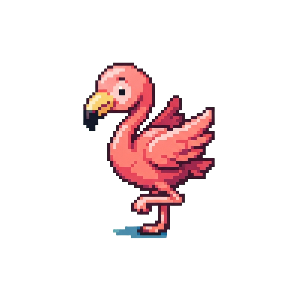 A Clumsy Flamingo Balance Strike