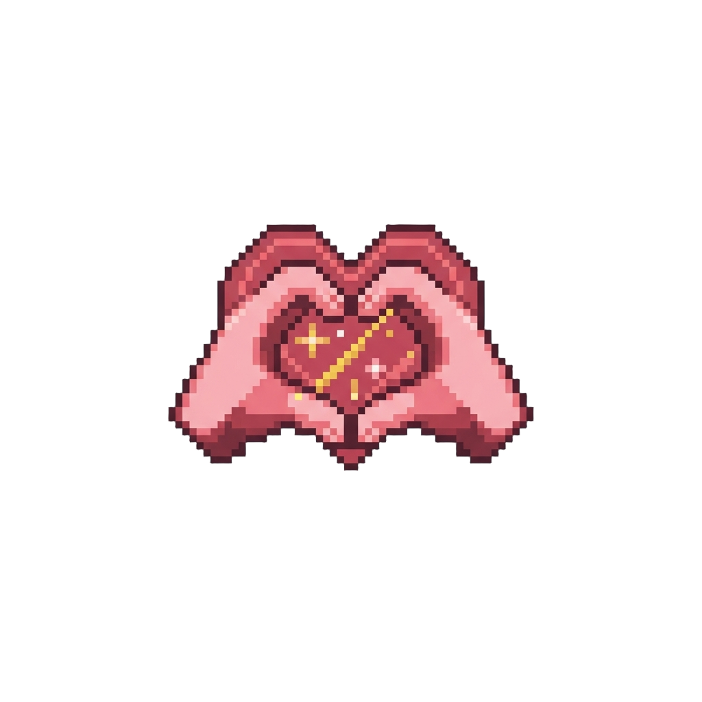 A Stylish Hand-heart Strike