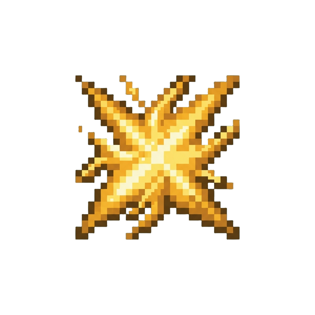 Golden Plasma Explosion Spark