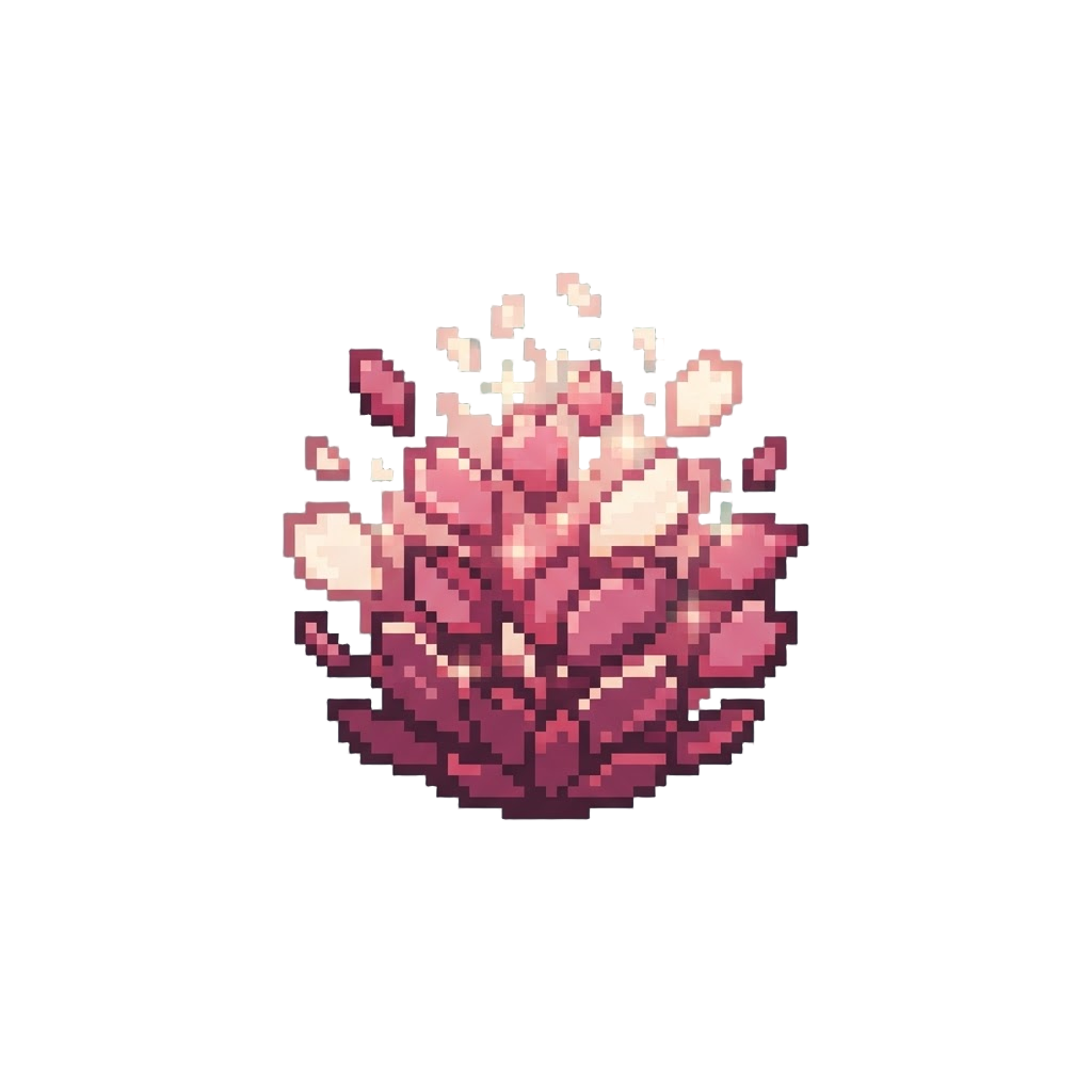 An Eruption of Shimmering Floral Cherry-blossom Magical Petals