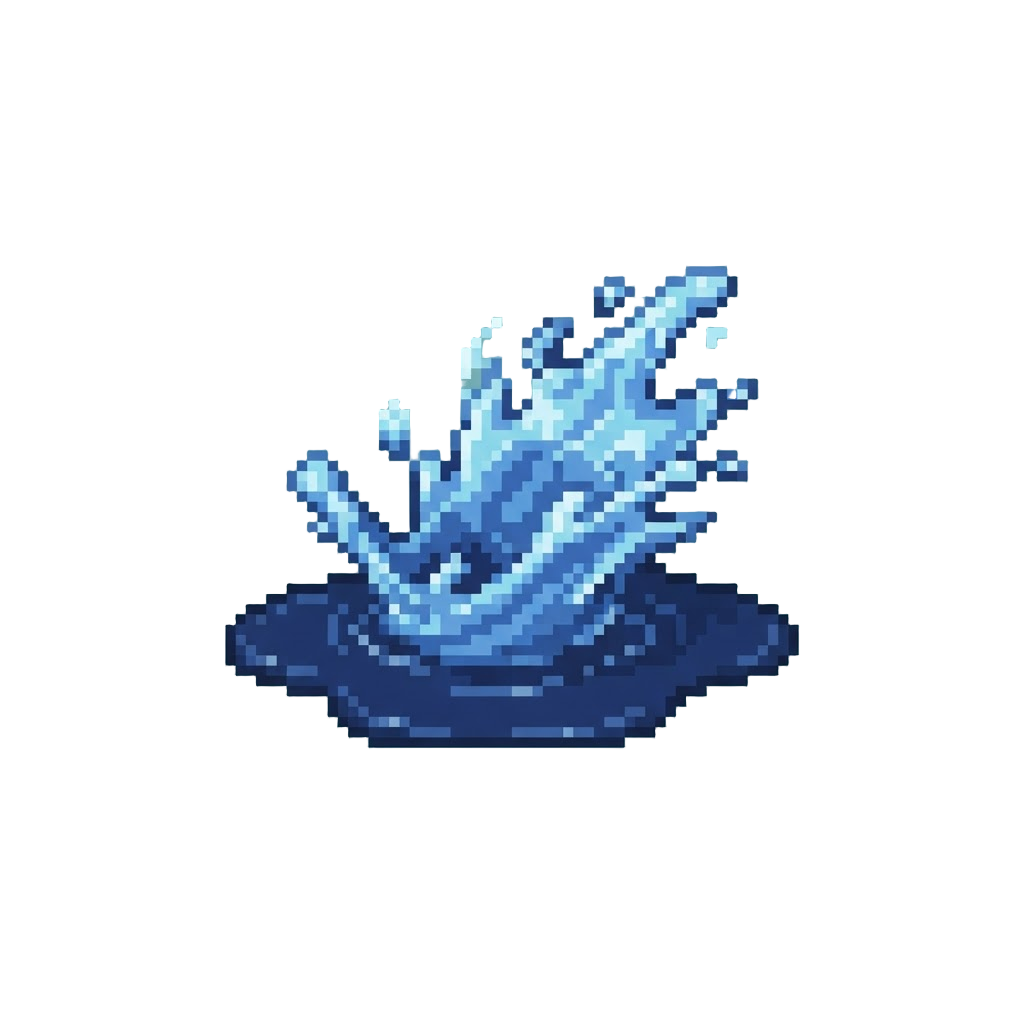 A Torrential Splash of Water From a Summoned Puddle
