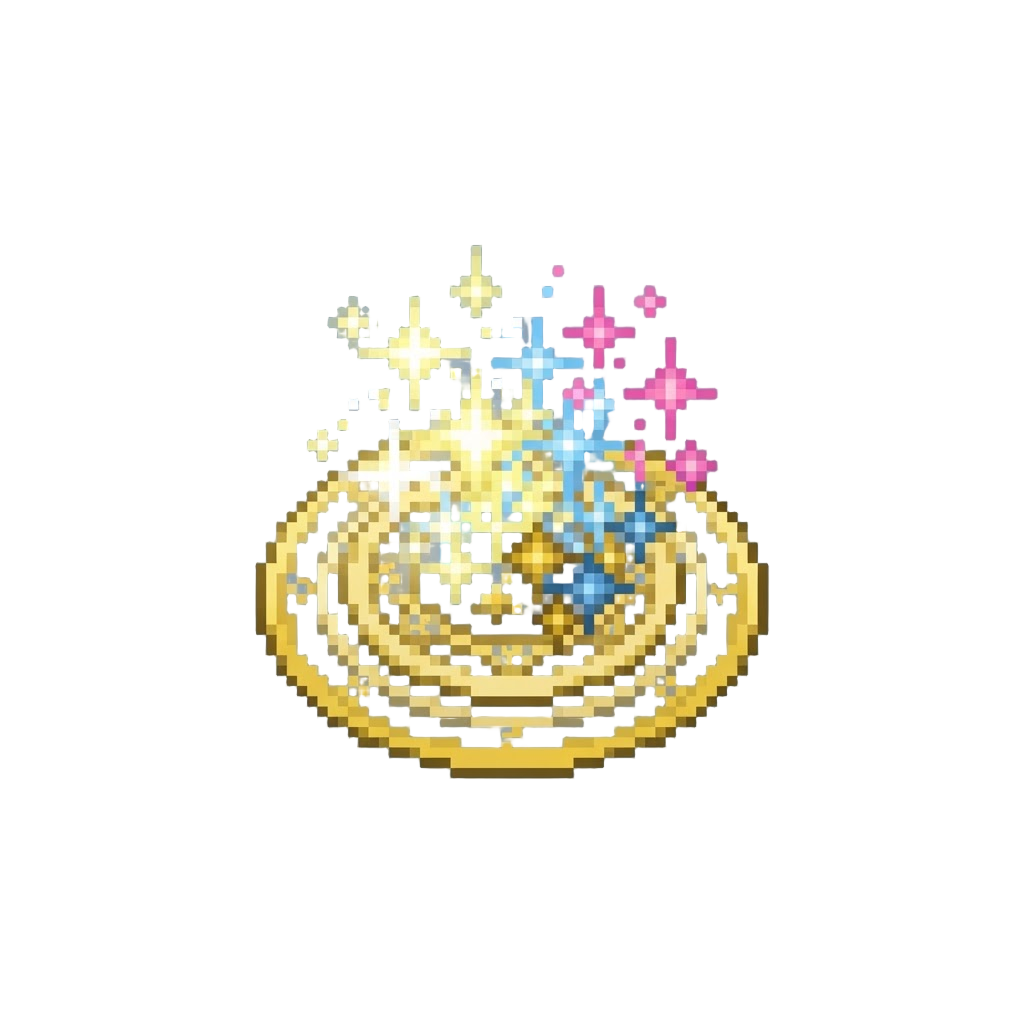 A Flurry of Sparkling Glitter and Rhythmic Magic Circles