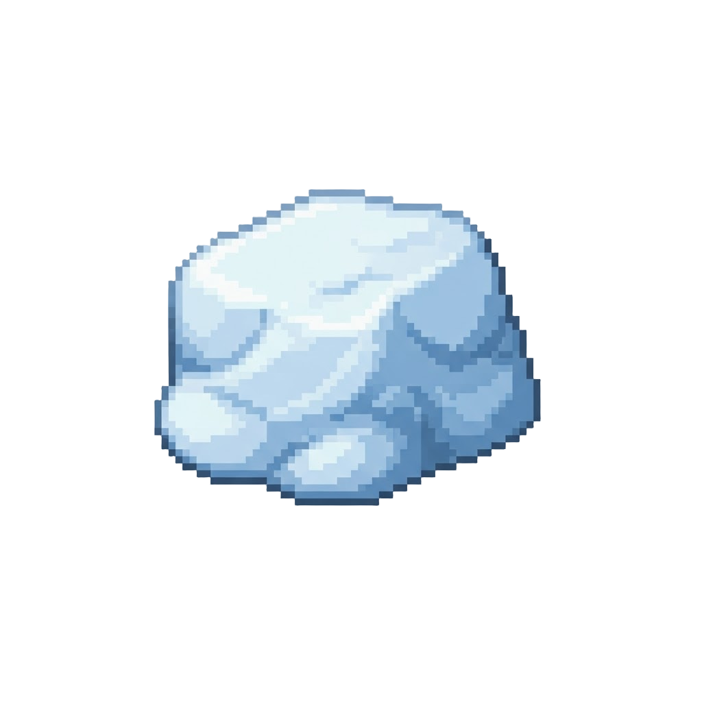 A Oversized Soft Snowdrift Wall