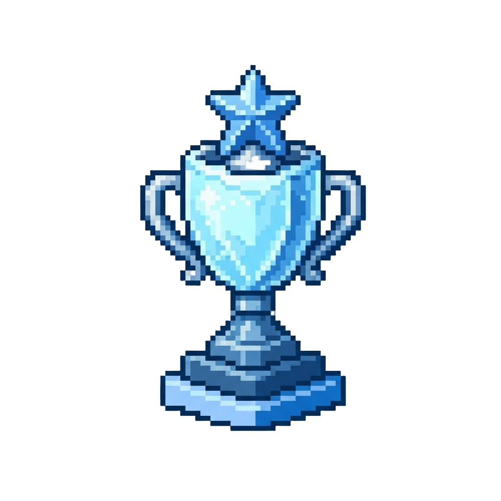 A Metallic Frost Trophy