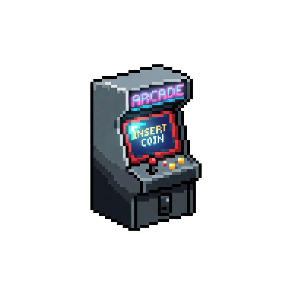 A Neon Arcade Cabinet