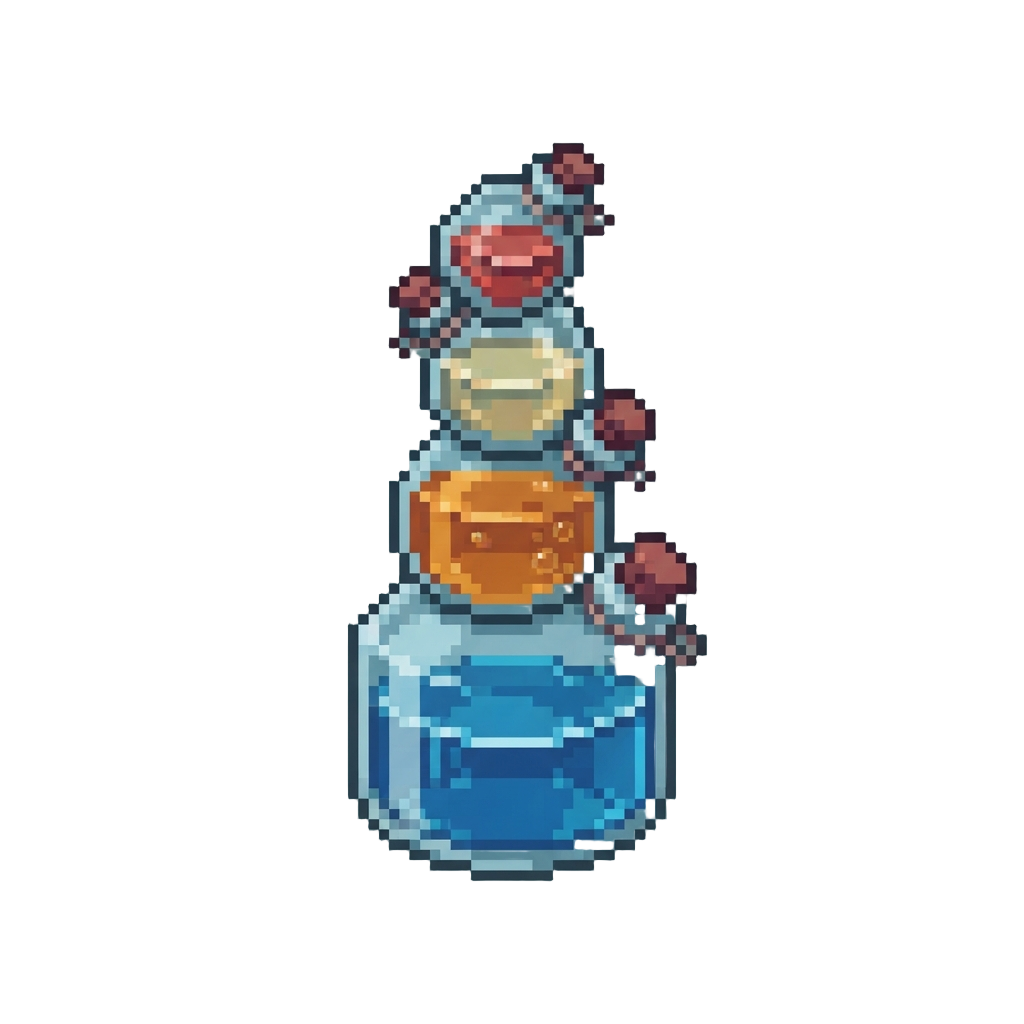 A Towering Stack of Glass Bottles
