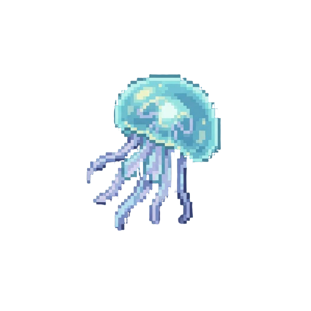 A Giant Glowing Translucent Jellyfish Entity