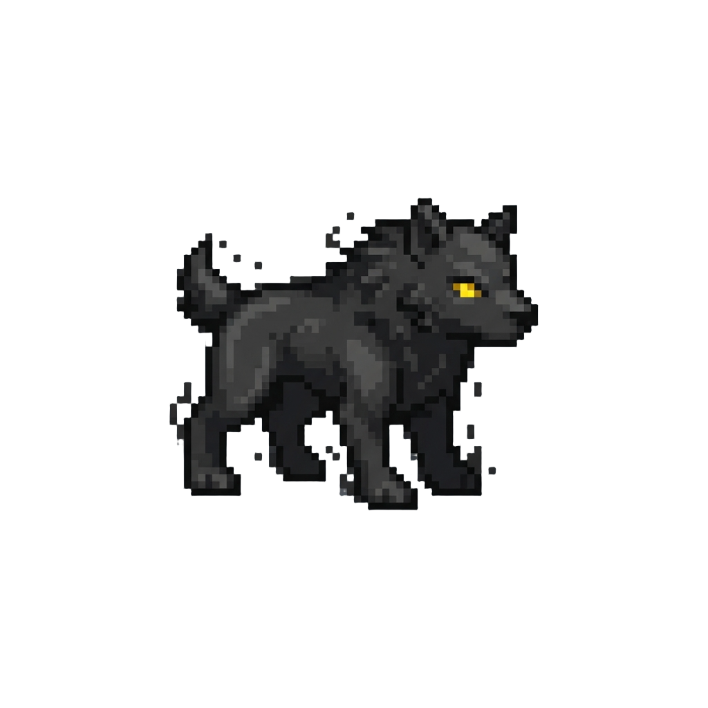 A Quadripedal Shadowy Hound Creature