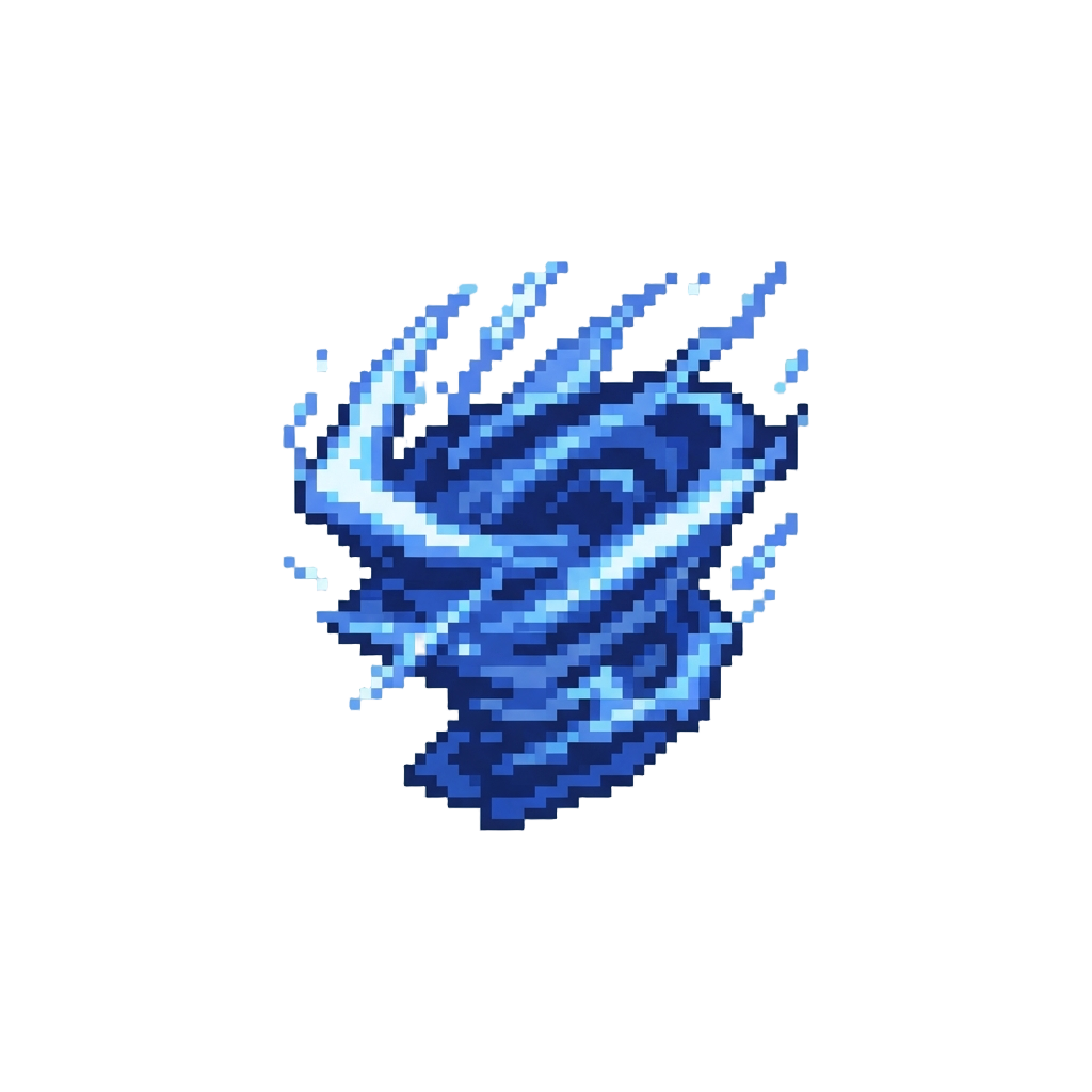 A Roaring Gale of Sapphire Lightning