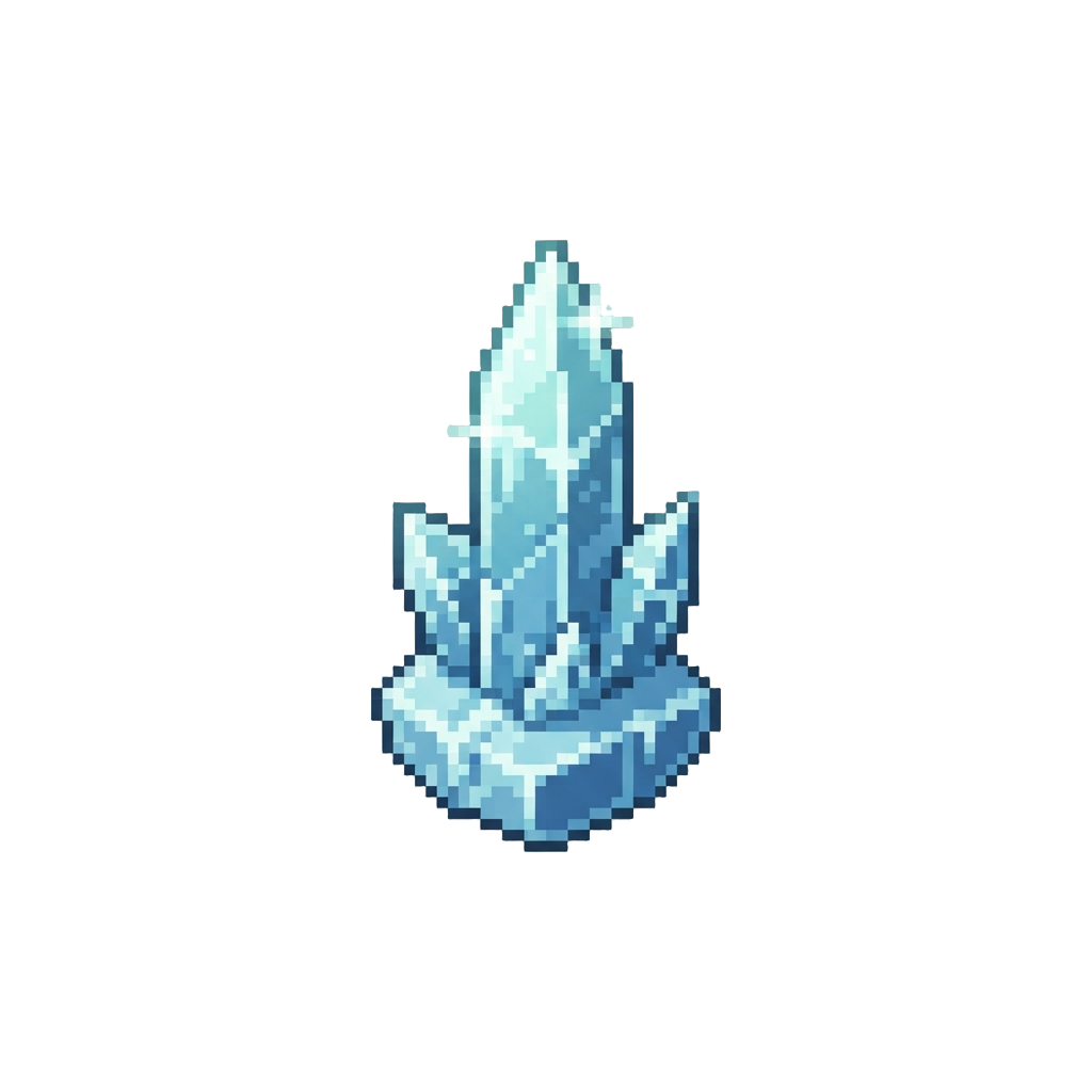 A Shimmering Crystal Diamond Frost Spire